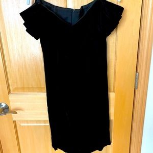 Little Black Dress in Black Velvet